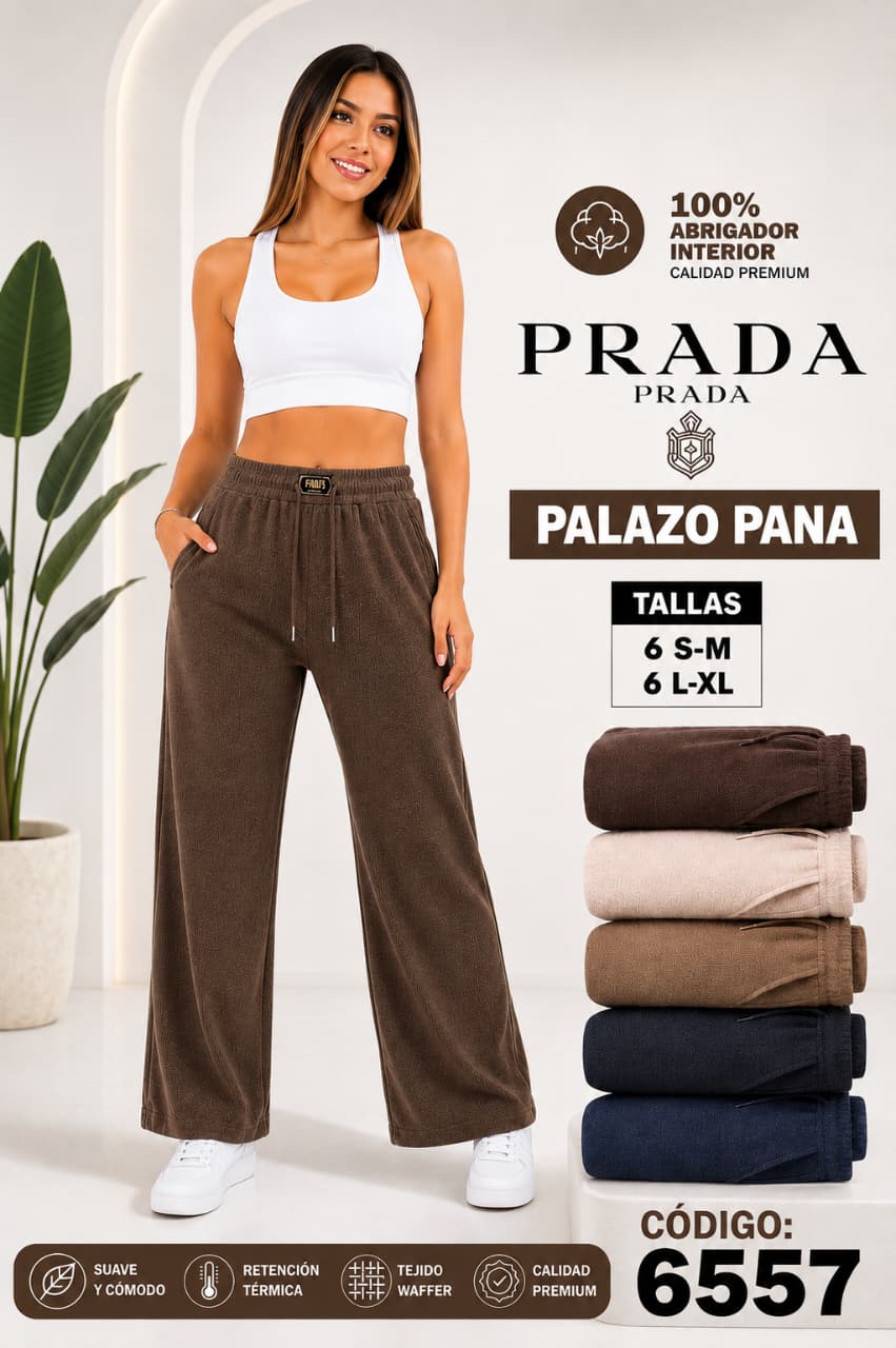 Pantalón Palazo Pana | 100% Abrigador Interior – Calidad Premium – Código 6557