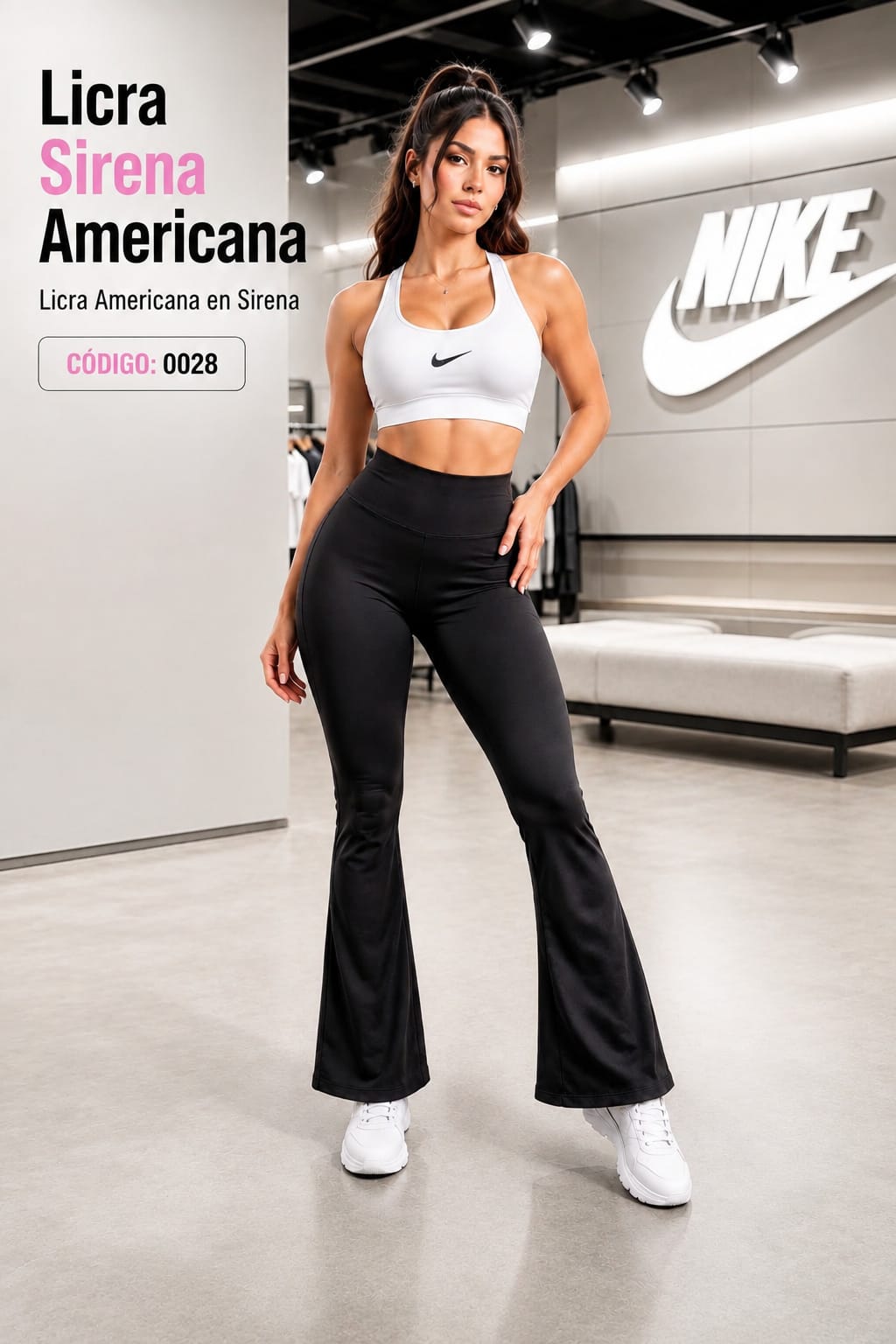 Licra Sirena Americana PUSH UP INTERIOR – EFECTO REALCE – Código 028