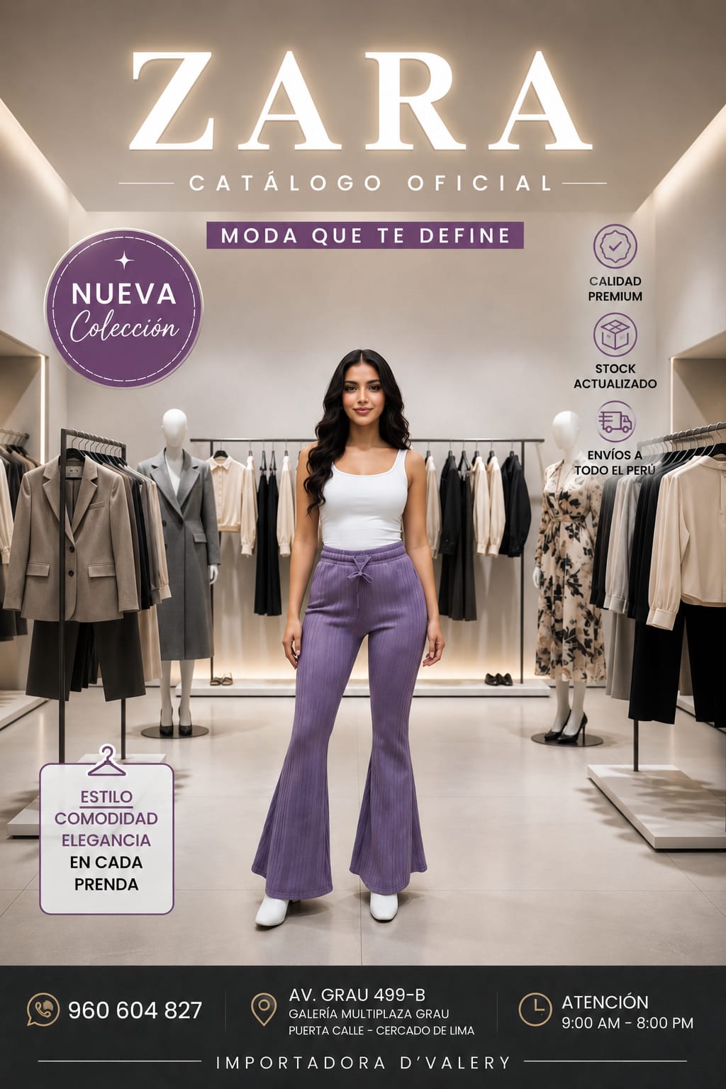Pantalón Sirena Tipo Pana Acanalado – 100% Abrigador Interior – Código 7747