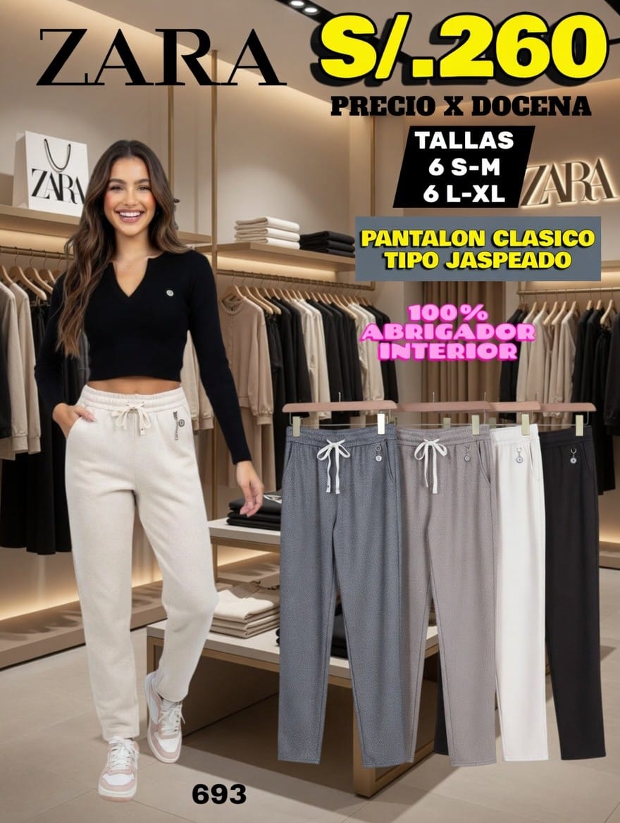 Pantalón Clásico Tipo Jaspeado Abrigador – Código 693 - Imagen 2