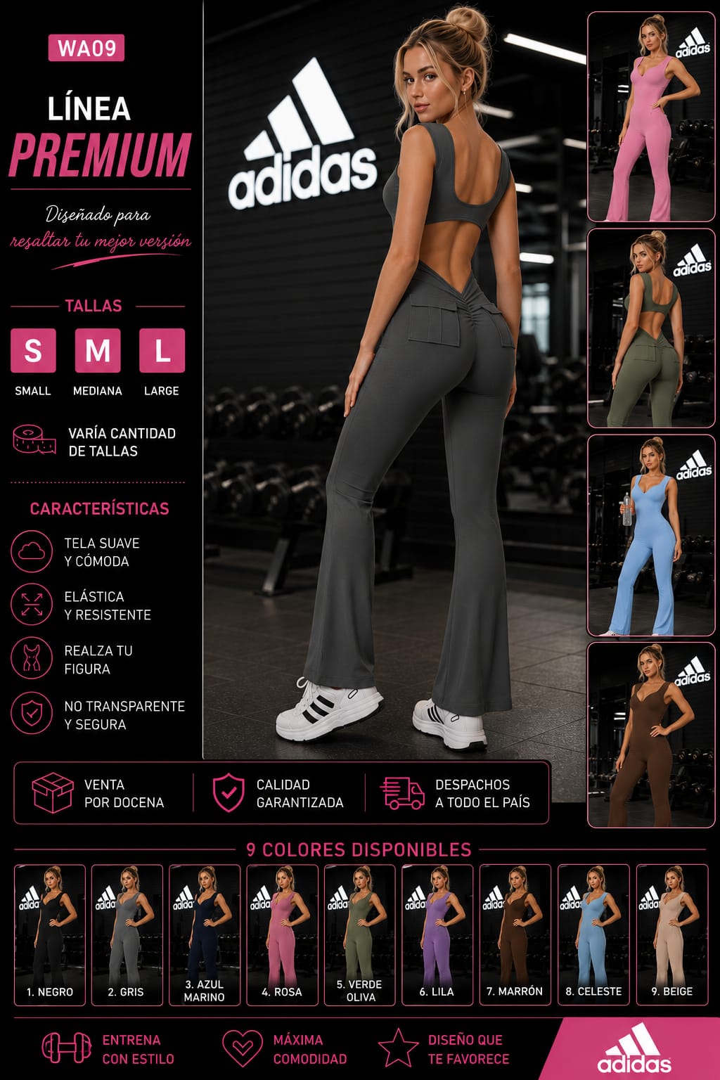 Enterizo Deportivo Premium para Dama – Código WA