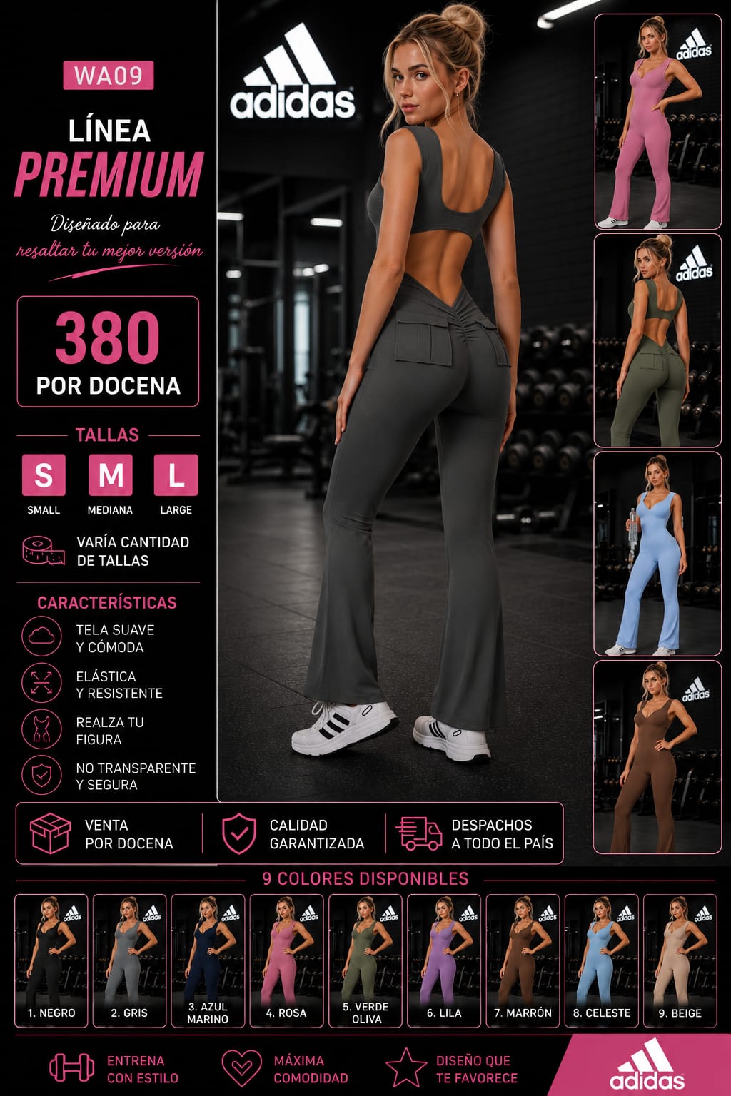 Enterizo Deportivo Premium para Dama – Código WA - Imagen 2